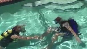 His First Scuba Fuck