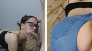 Nympho Roommate Fucked in Ripped Jeans - Vortexonline
