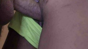 African slut fucked and creampied from behind