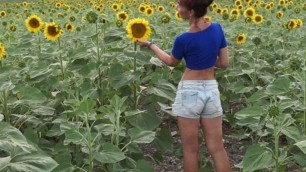 Striptease in Sunflowers