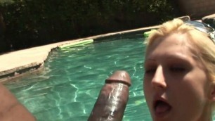 Richard dips his Big Black Cock into Staci Thorn’s Pussy Pool