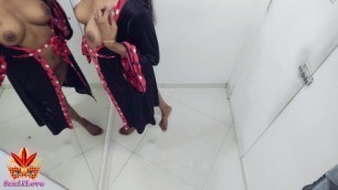 Fiton එකට ලස්සන අලුතෙන් ගත්ත නයිටිය Sri Lankan new Sex Babe Fitting Night Dress in Dressing Room